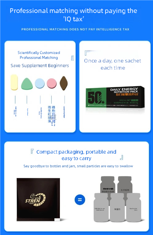 Men's Daily Energy Nutrition Packets - 50